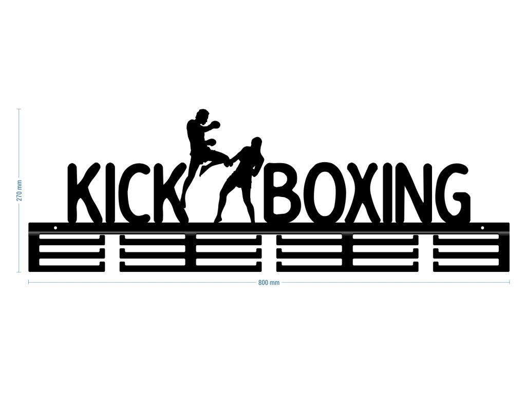 Wieszak na medale Kick boxing 80 cm - obrazek 3