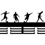 Wieszak na medale Piłkarze 40 cm