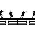 Wieszak na medale Piłkarze 60 cm