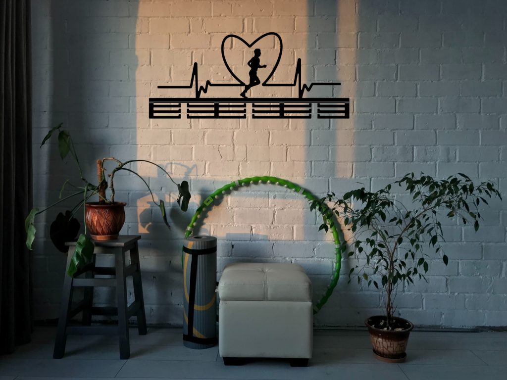 Wieszak na medale Rytm serca chłopak I 80 cm - obrazek 2