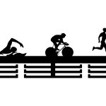 Wieszak na medale Triatlon II 60 cm