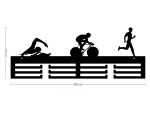 Wieszak na medale Triatlon II 60 cm - obrazek 2