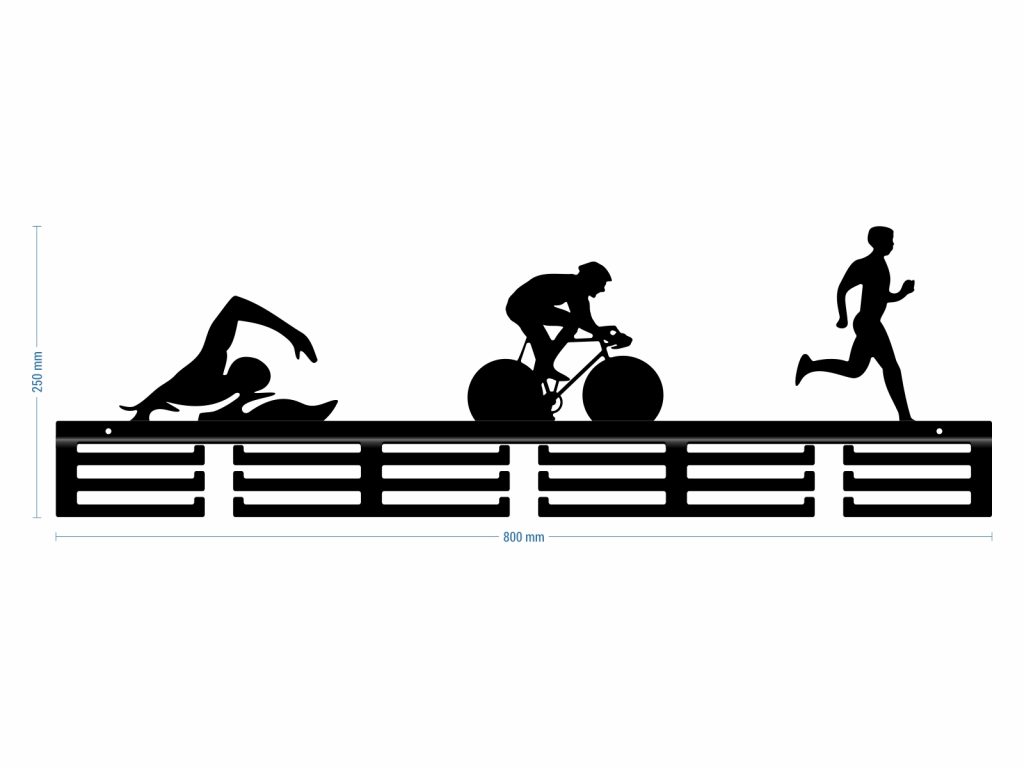 Wieszak na medale Triatlon II 80 cm - obrazek 4