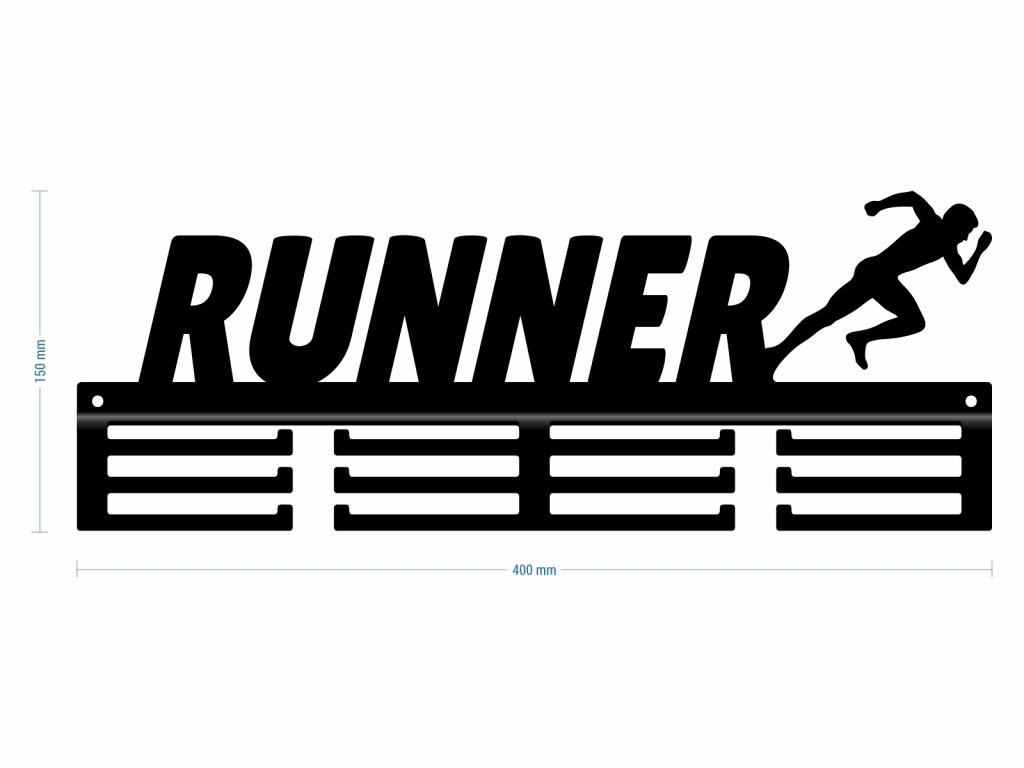 Wieszak na medale Runner 40 cm - obrazek 3
