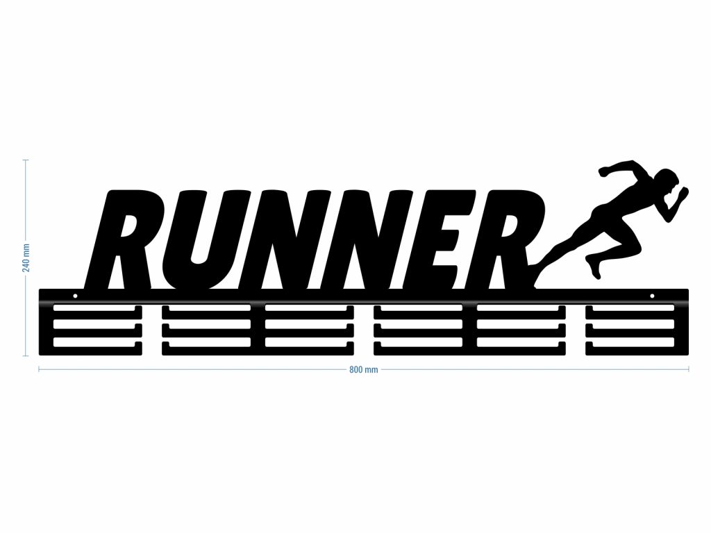 Wieszak na medale Runner 80 cm - obrazek 3