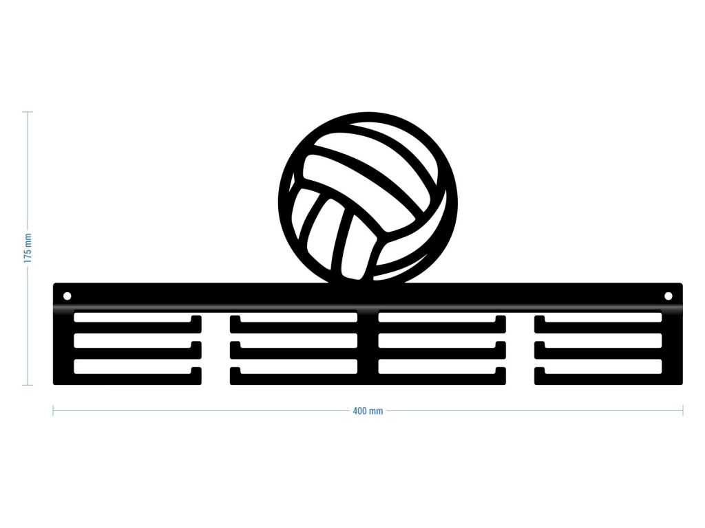 Wieszak na medale Siatkówka 40 cm - obrazek 3