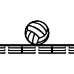 Wieszak na medale Siatkówka 80 cm