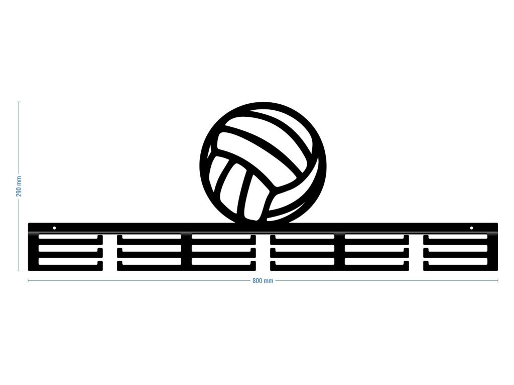 Wieszak na medale Siatkówka 80 cm - obrazek 3