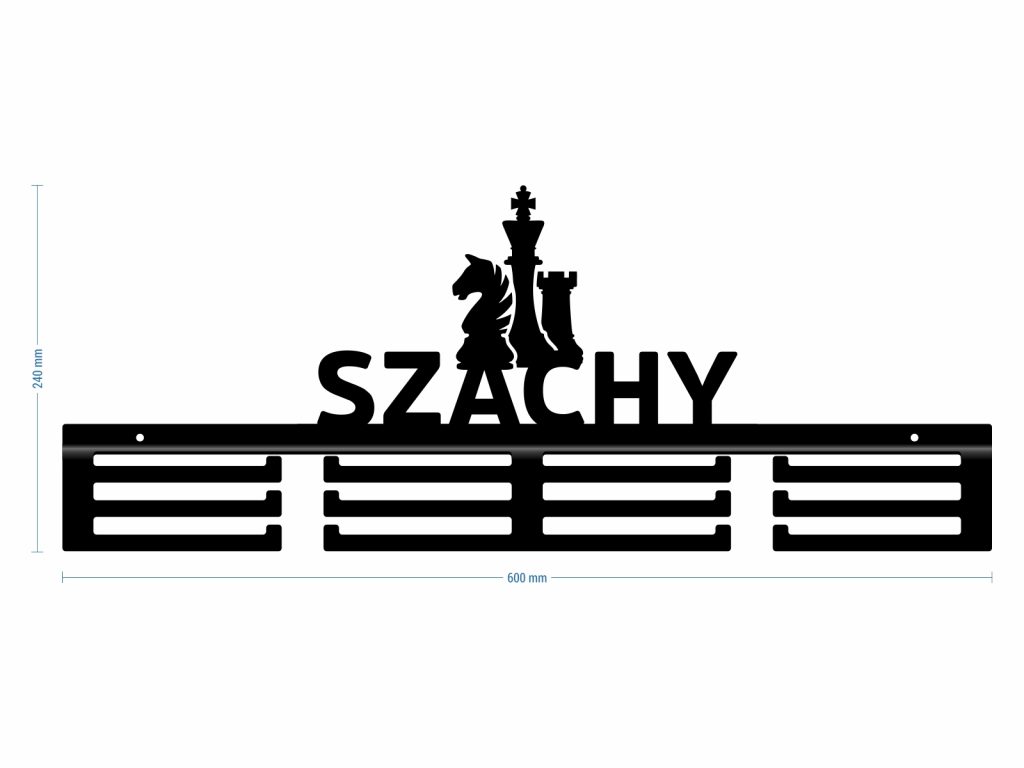 Wieszak na medale Szachy 60 cm - obrazek 3