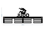 Wieszak na medale Judo 40 cm - obrazek 3