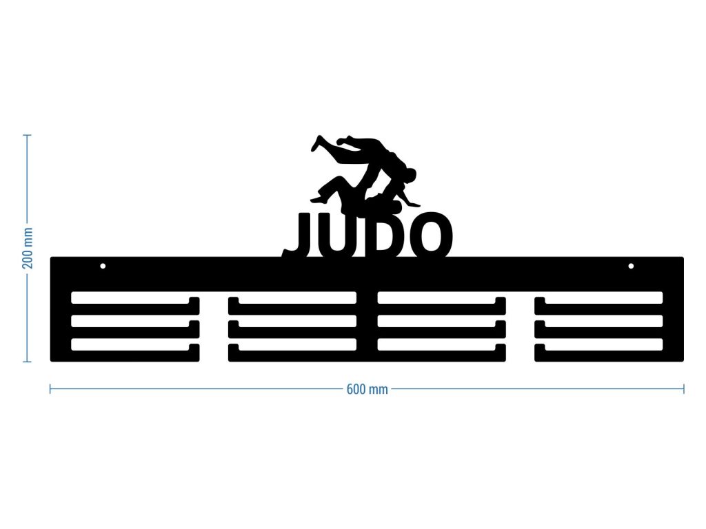 Wieszak na medale Judo 60 cm - obrazek 2
