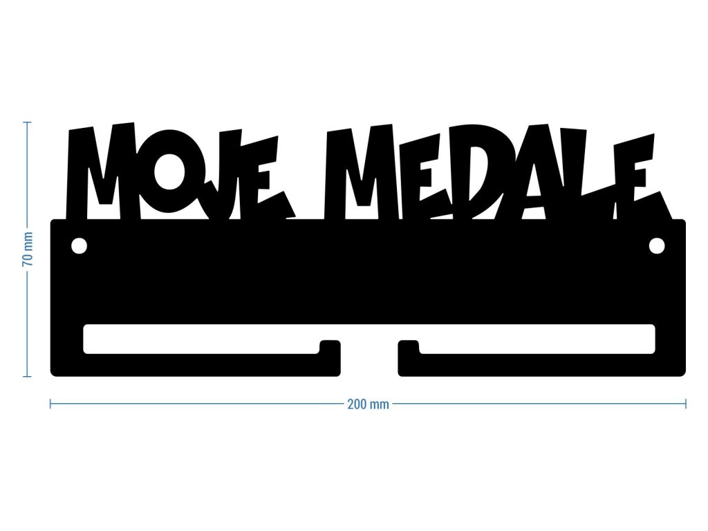 Wieszak na medale Moje medale III 20 cm - obrazek 2