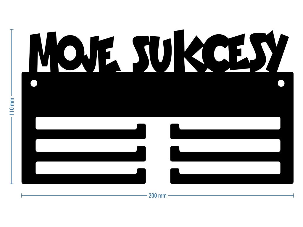 Wieszak na medale Moje sukcesy IV 20 cm - obrazek 2