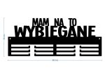 Wieszak na medale Mam na to wybiegane 40 cm - obrazek 2