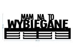 Wieszak na medale Mam na to wybiegane 60 cm - obrazek 2