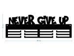 Wieszak na medale Never give up 40 cm - obrazek 3