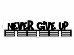 Wieszak na medale Never give up 80 cm - obrazek 3