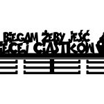 Wieszak na medale Biegam żeby 40 cm