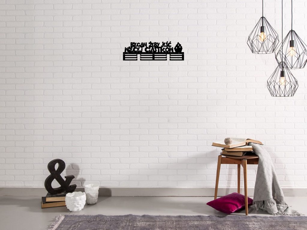 Wieszak na medale Biegam żeby 60 cm - obrazek 3