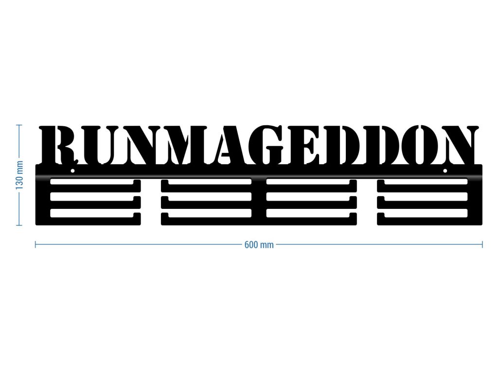 Wieszak na medale Runmageddon 60 cm - obrazek 3