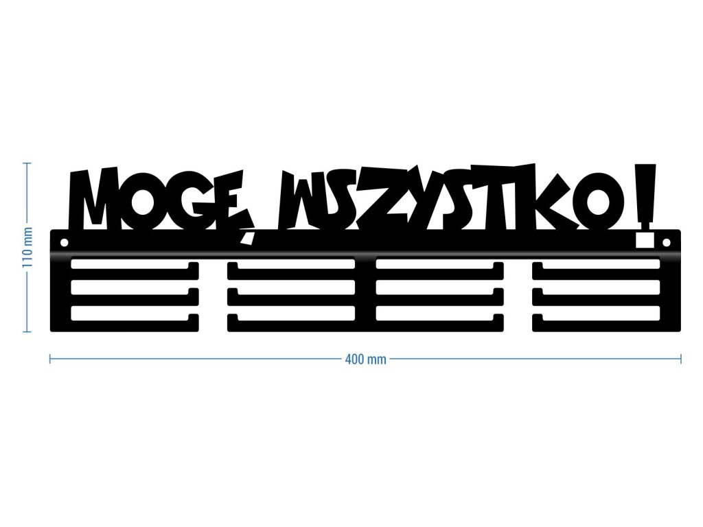 Wieszak na medale Mogę wszystko 40 cm - obrazek 2