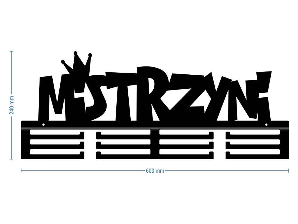 Wieszak na medale Mistrzyni 60 cm - obrazek 3