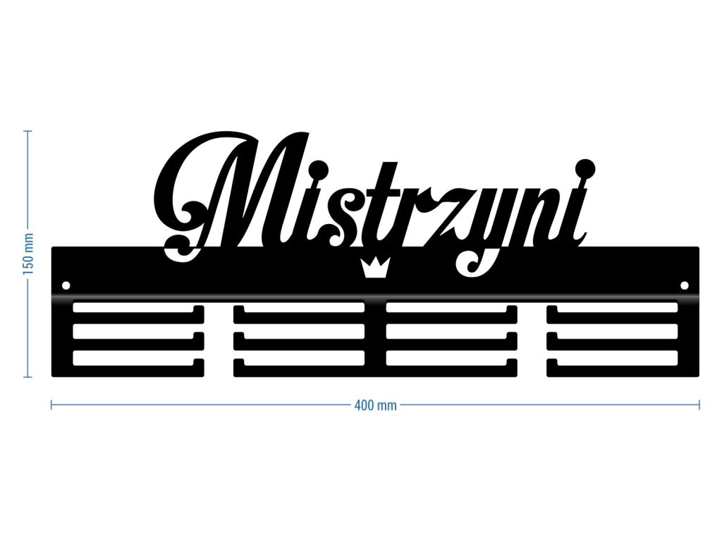 Wieszak na medale Mistrzyni II 40 cm - obrazek 3