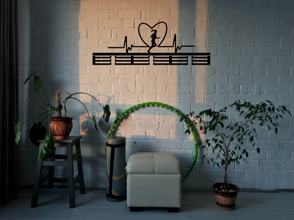 Wieszak na medale Rytm serca dziewczyna I 80 cm - obrazek 2