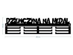 Wieszak na medale Dziewczyna na medal 40 cm - obrazek 2