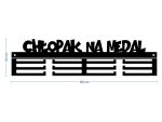 Wieszak na medale Chłopak na medal 40 cm - obrazek 3
