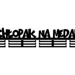 Wieszak na medale Chłopak na medal 80 cm