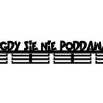 Wieszak na medale Nigdy się nie poddawaj 80 cm