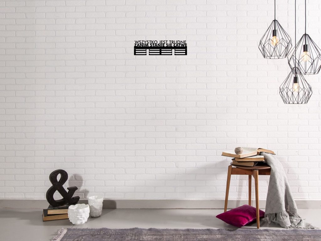 Wieszak na medale Wszystko jest trudne 40 cm - obrazek 3