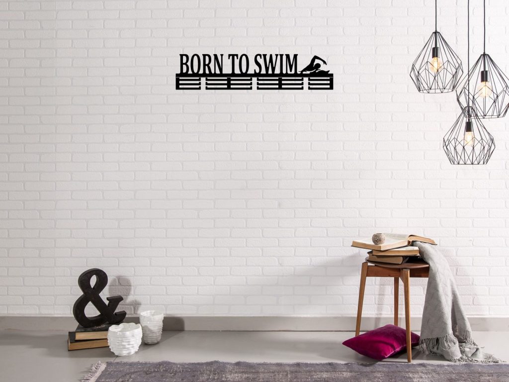 Wieszak na medale Born to swim 80 cm - obrazek 2