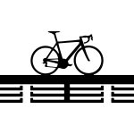 Wieszak metalowy na medale Rower 60 cm