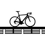 Wieszak metalowy na medale Rower 80 cm