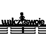 Wieszak metalowy na medale Walcz o swoje 40 cm