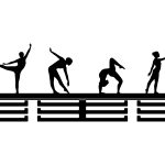 Wieszak metalowy na medale Acrobatics II 60 cm