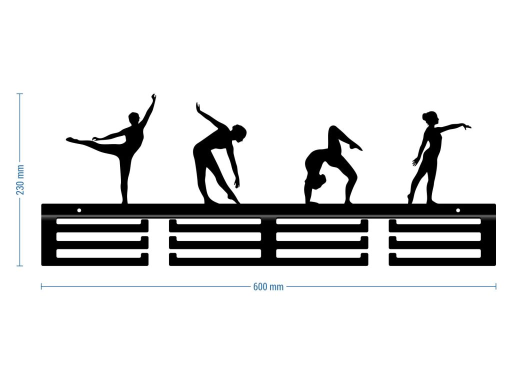 Wieszak metalowy na medale Acrobatics II 60 cm - obrazek 3