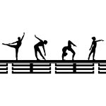 Wieszak metalowy na medale Acrobatics II 80 cm