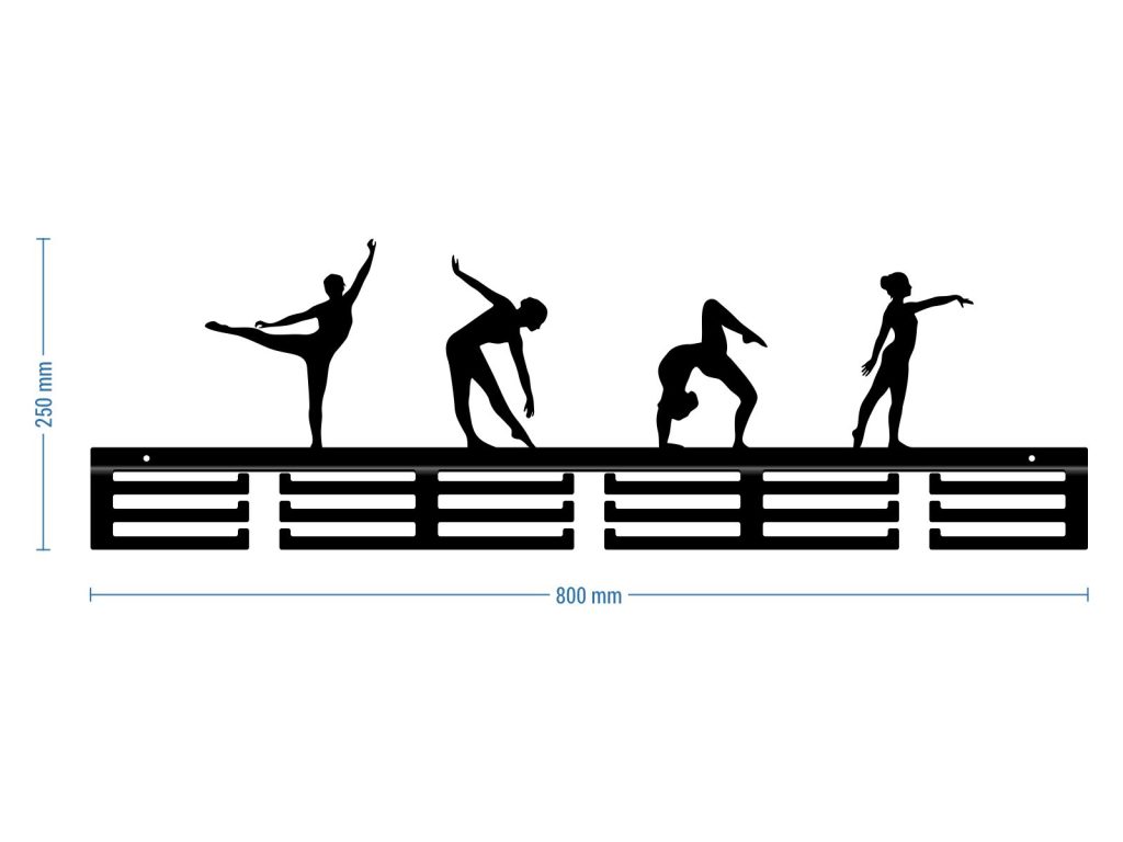 Wieszak metalowy na medale Acrobatics II 80 cm - obrazek 3