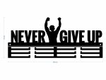 Wieszak na medale Never Give Up 2 40 cm - obrazek 3