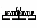 Wieszak na medale Never Give Up 2 60 cm - obrazek 3