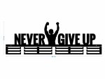 Wieszak na medale Never Give Up 2 80 cm - obrazek 3