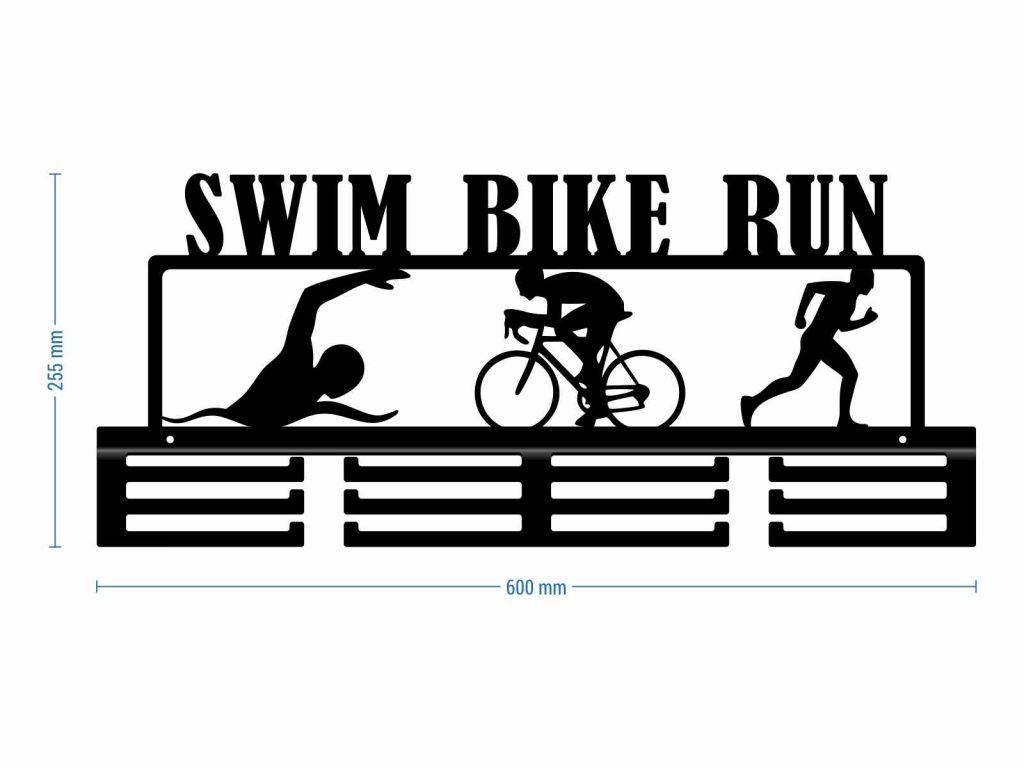 Wieszak na medale Swim Bike Run - obrazek 6