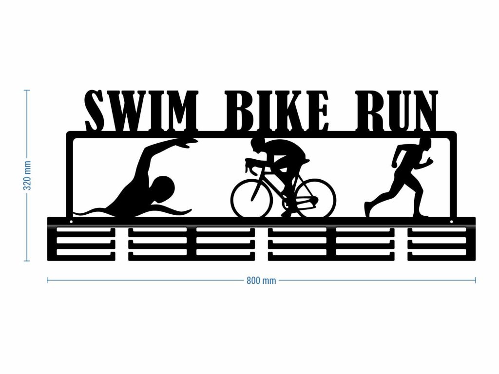 Wieszak na medale Swim Bike Run - obrazek 7