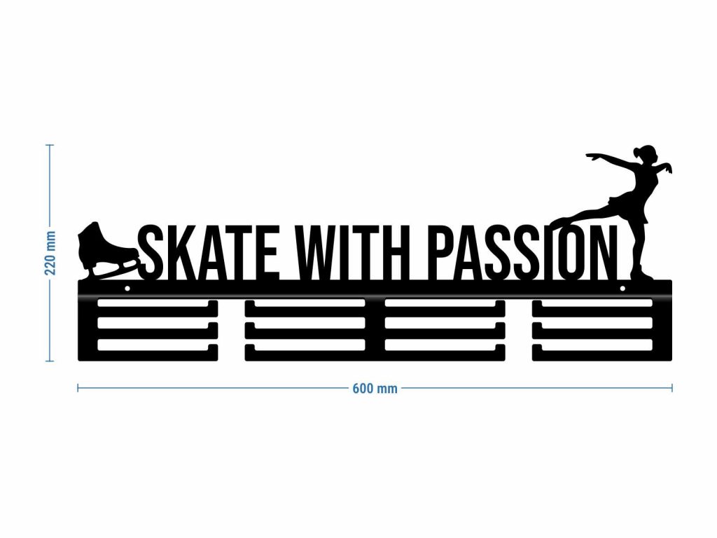 Wieszak na medale Skate With Passion - obrazek 6