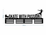 Wieszak na medale Skate With Passion - obrazek 6