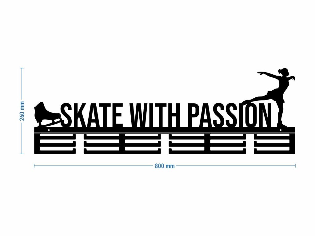 Wieszak na medale Skate With Passion - obrazek 7