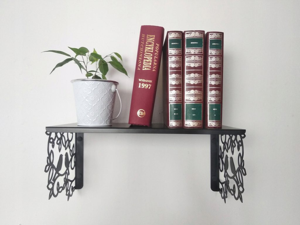 Metalowa półka ażurowa wzór POL025 40 cm - obrazek 2